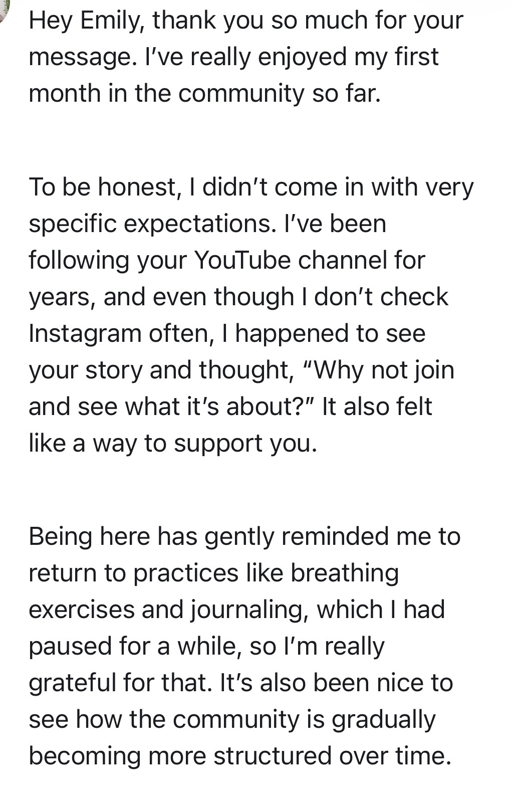 her boundless circle testimonial